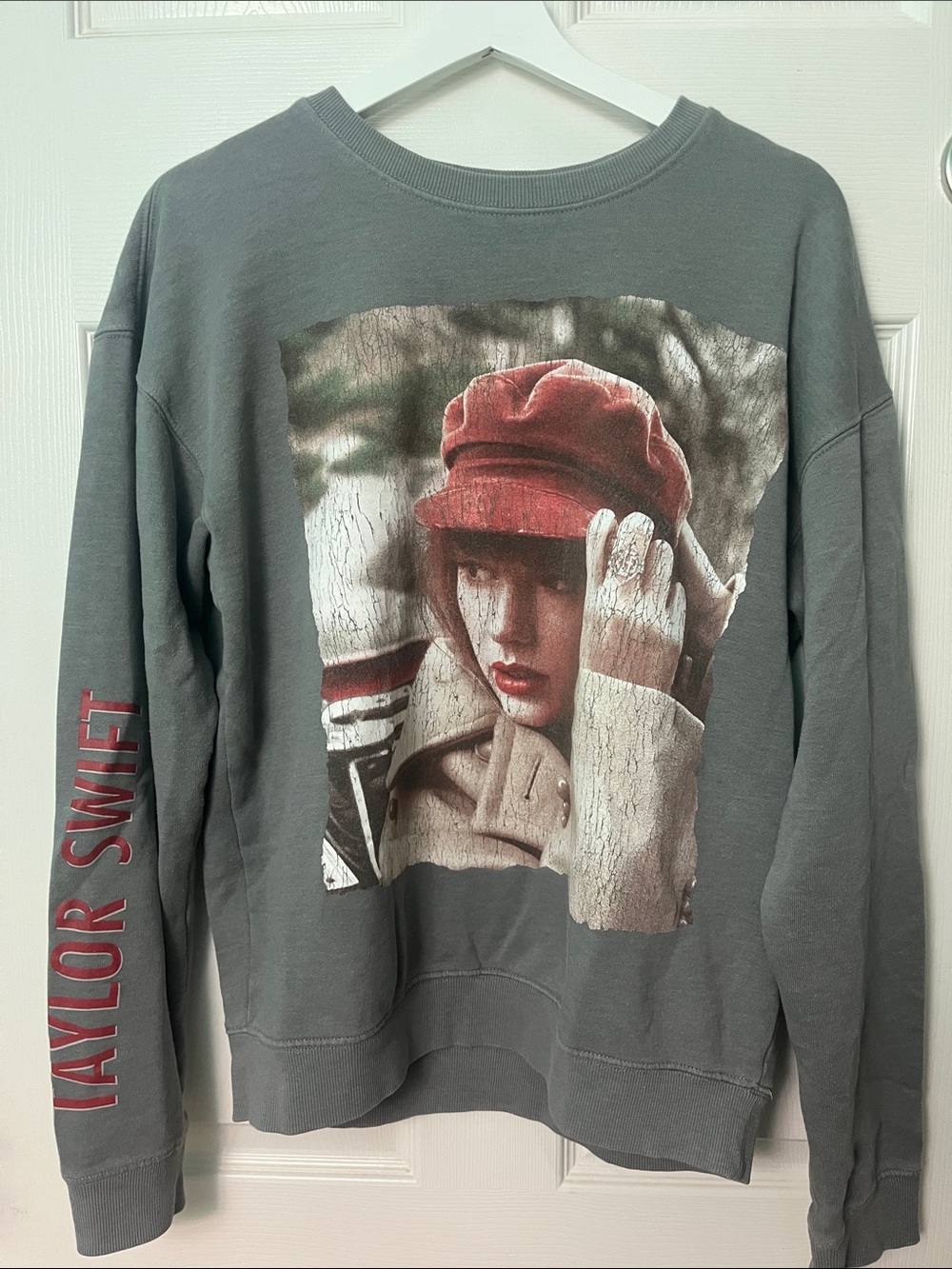 Taylor Swift “Red Taylor’s Version” gray Crewneck